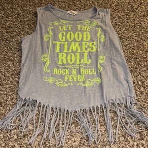 Fringe tank top